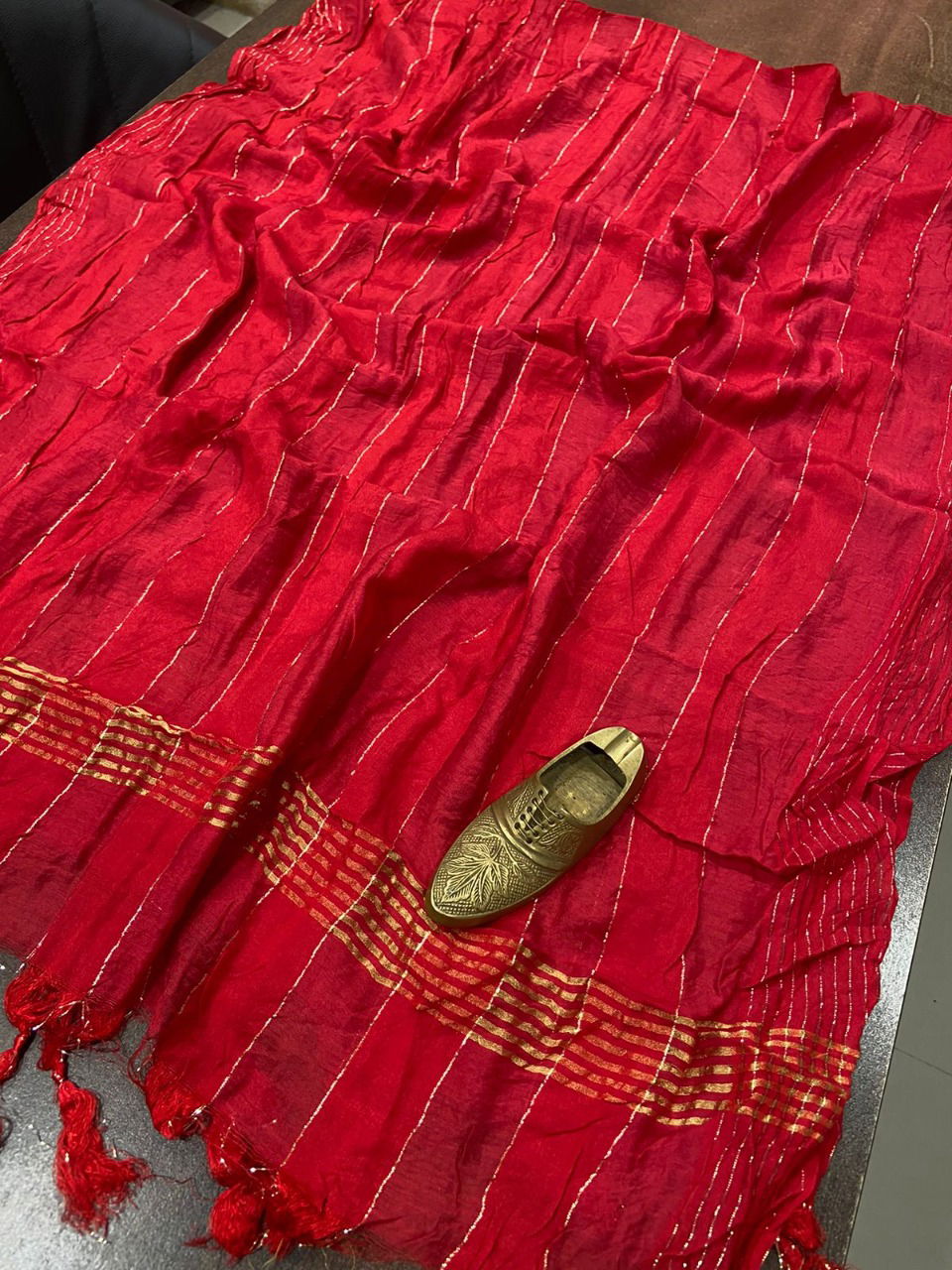 The Kazo Fancy Wear Wholesale Chanderi Plain Dupatta Collection